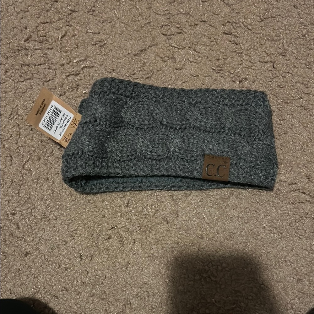 C.C Gray Knit Headband